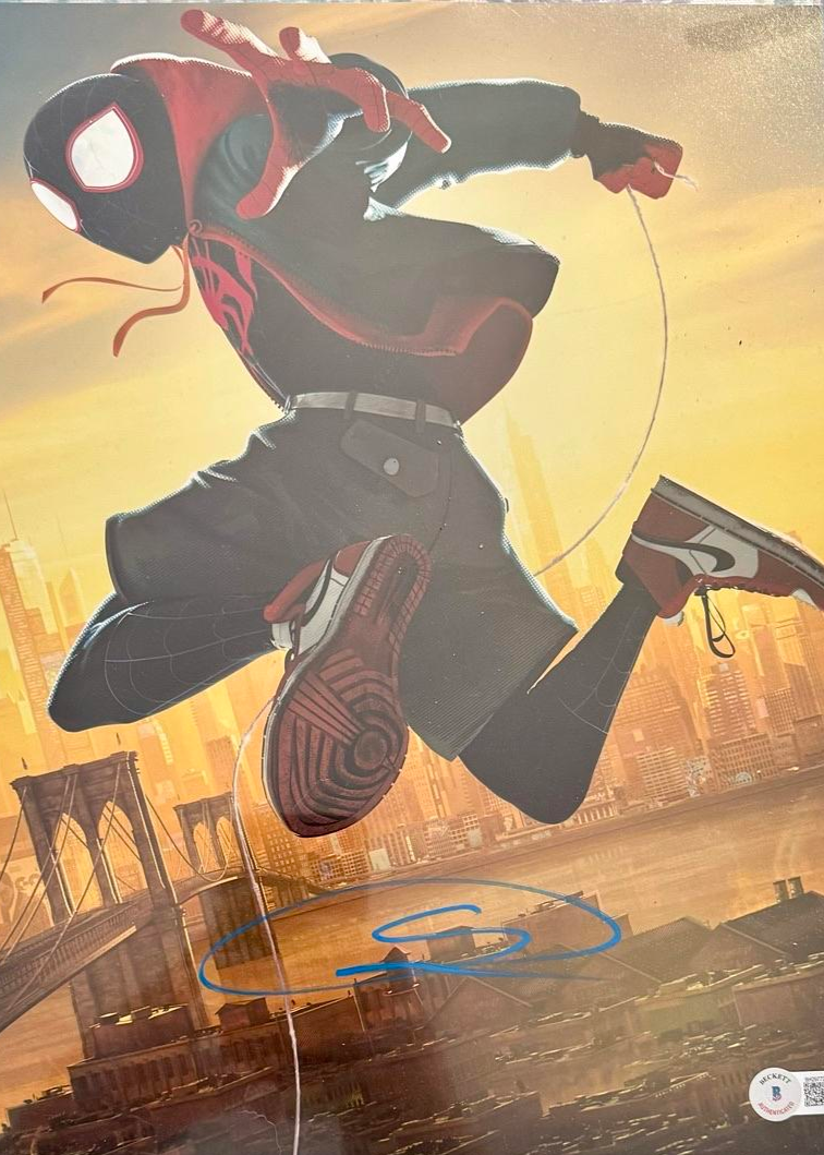 Shameik Moore Signed 11x14 Photo (Spider-Man) - Beckett COA